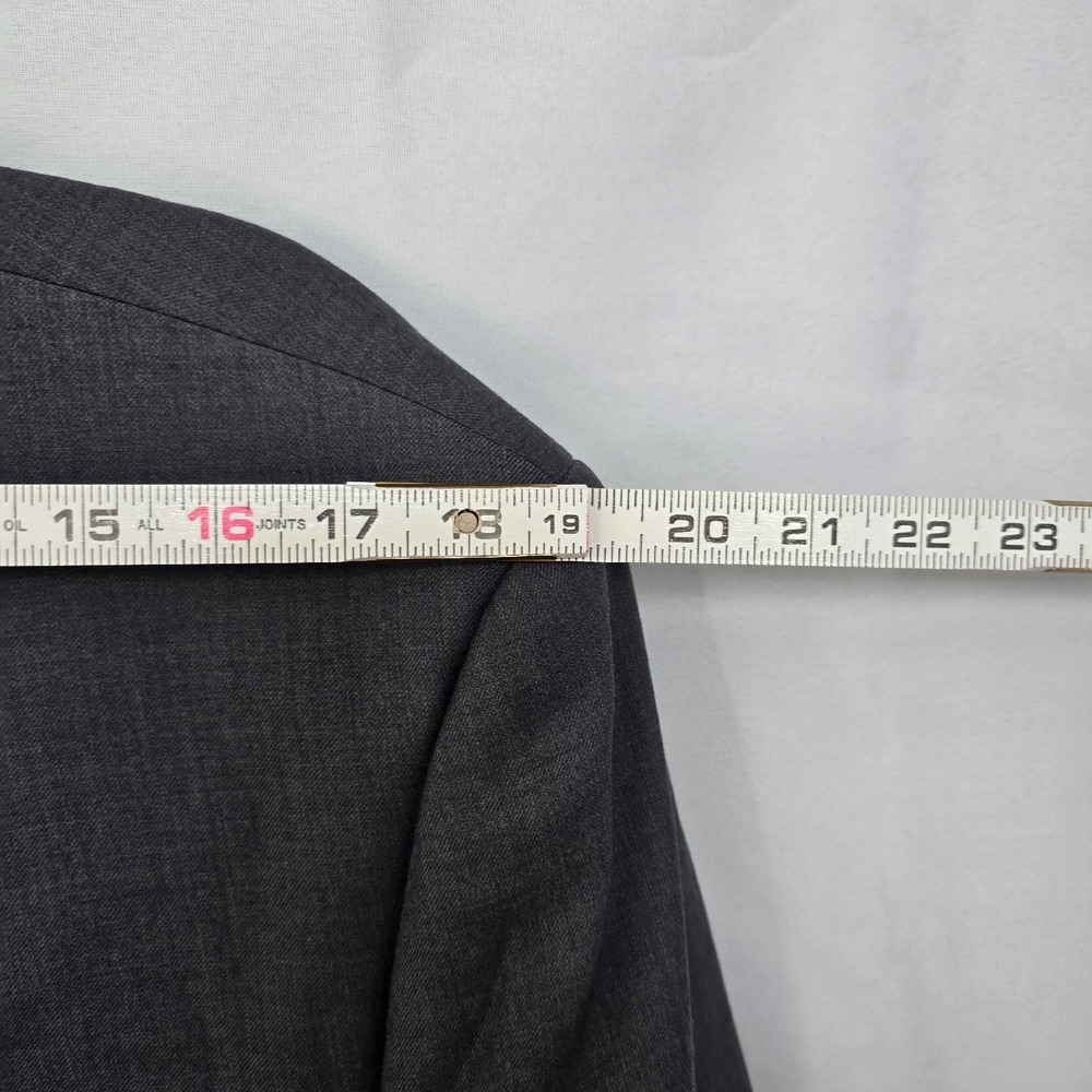 Camiloni Italia Wool Cashmere Blazer Charcoal Gray Sport Coat Size Men's 46R - Picture 9 of 13